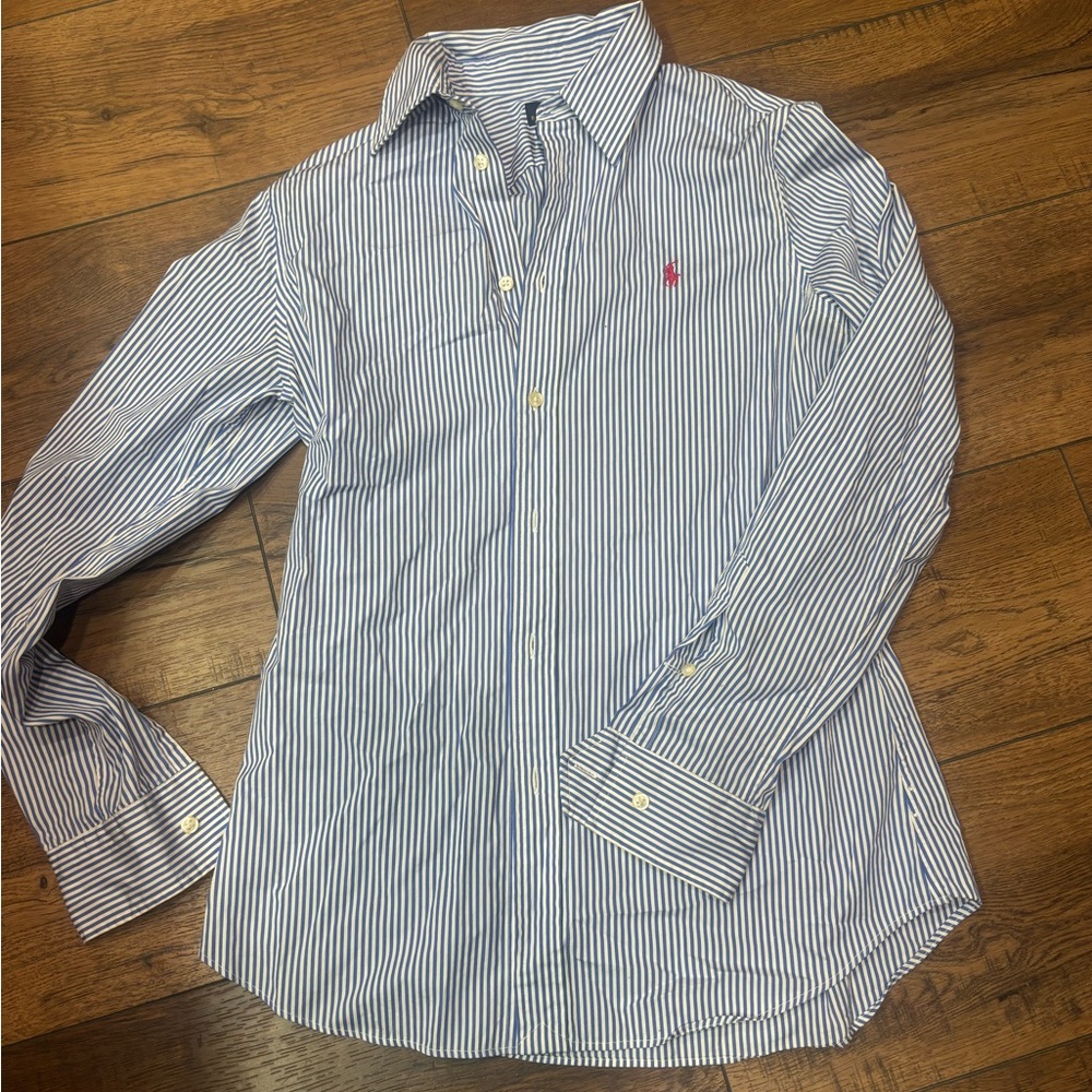 Ralph Lauren Blue Label Blue Button Down Shirt